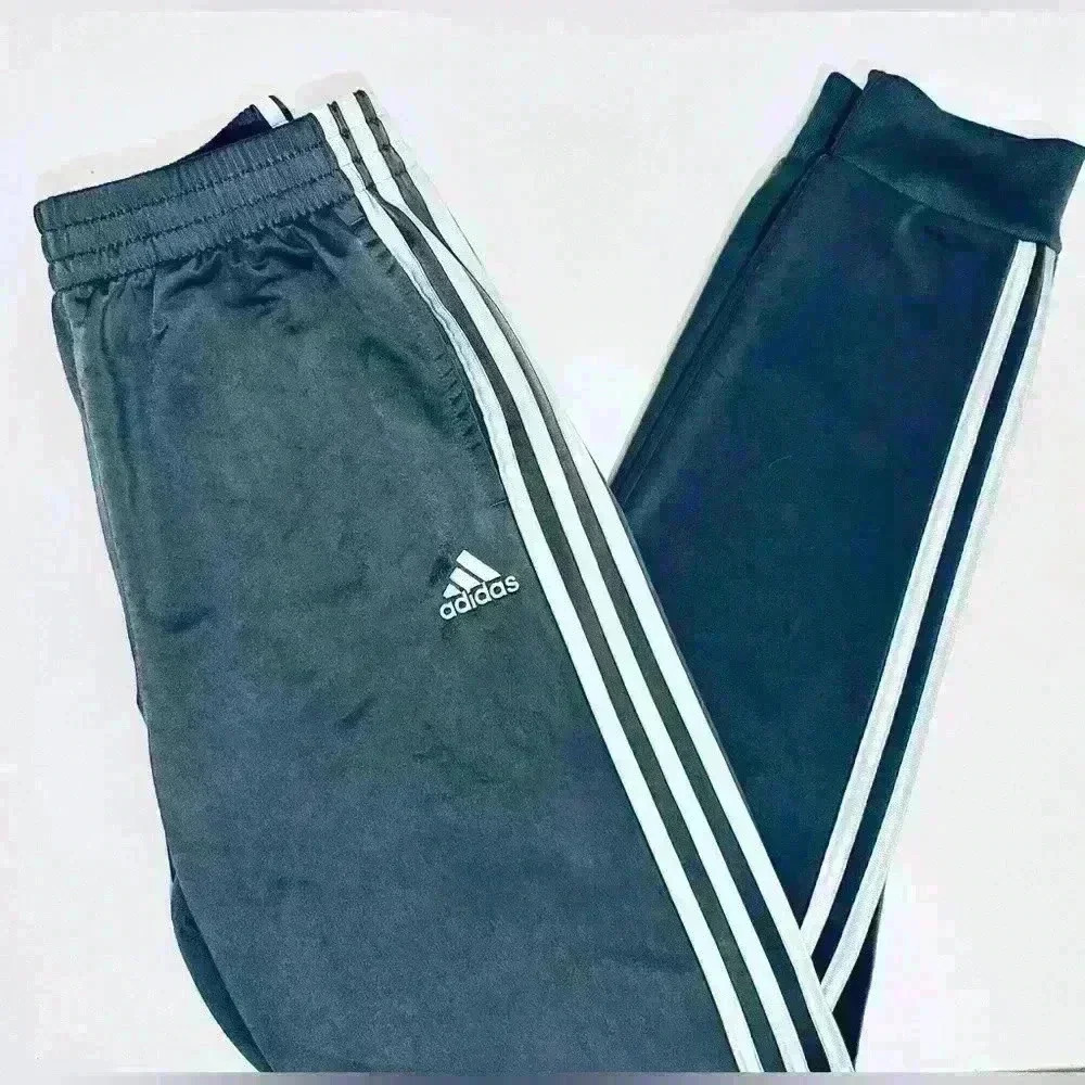 Adidas Iconic Tricot Jogger, Unisex Youth Size Large 14/16, Silver Gray - Picture 4 of 13